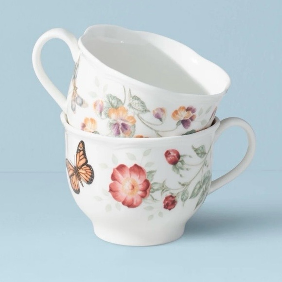 🐝 Lenox Butterfly Meadow Latte Set 🦋 - Picture 7 of 10
